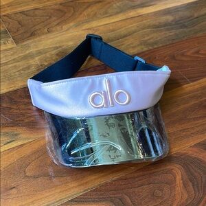 ALO Yoga Pink and Clear Visor